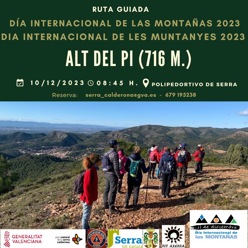 Día internacional de las montañas con una ruta al Alt del Pi (716 m).