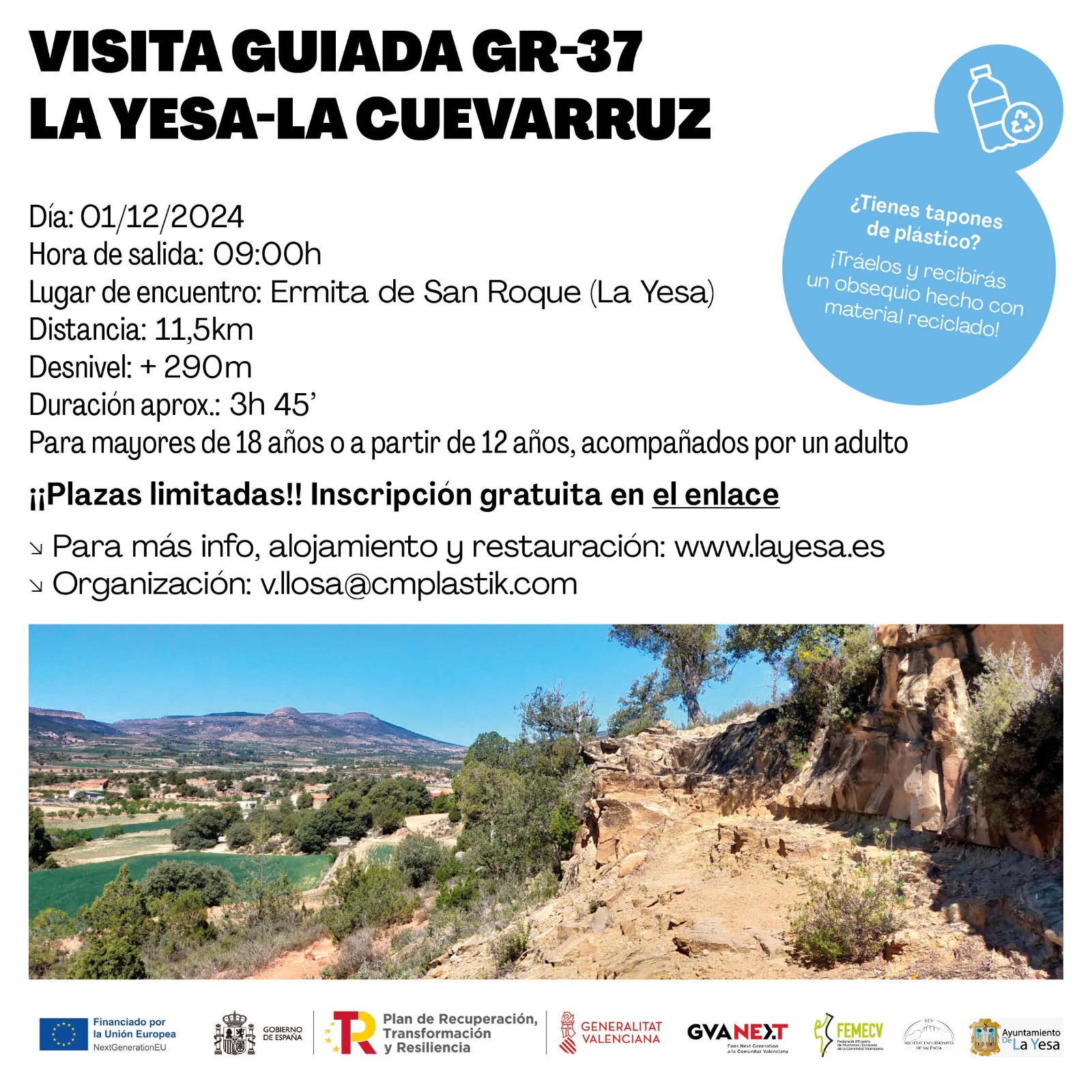 Visita guiada al GR 37 - La Yesa-La Cuevarruz