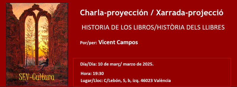 Xarrada-projecció HISTÒRIA DELS LLIBRES