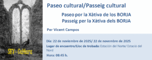 Passeig cultural, Passeig per la Xàtiva dels BORJA