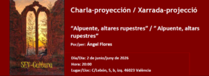 Xarrada-projecció Alpuente, altars rupestres