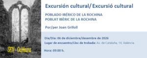 Excursió cultural Poblat Ibèric de la Rochina