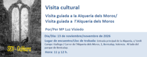 Visita guiada a l’Alquería dels Moros
